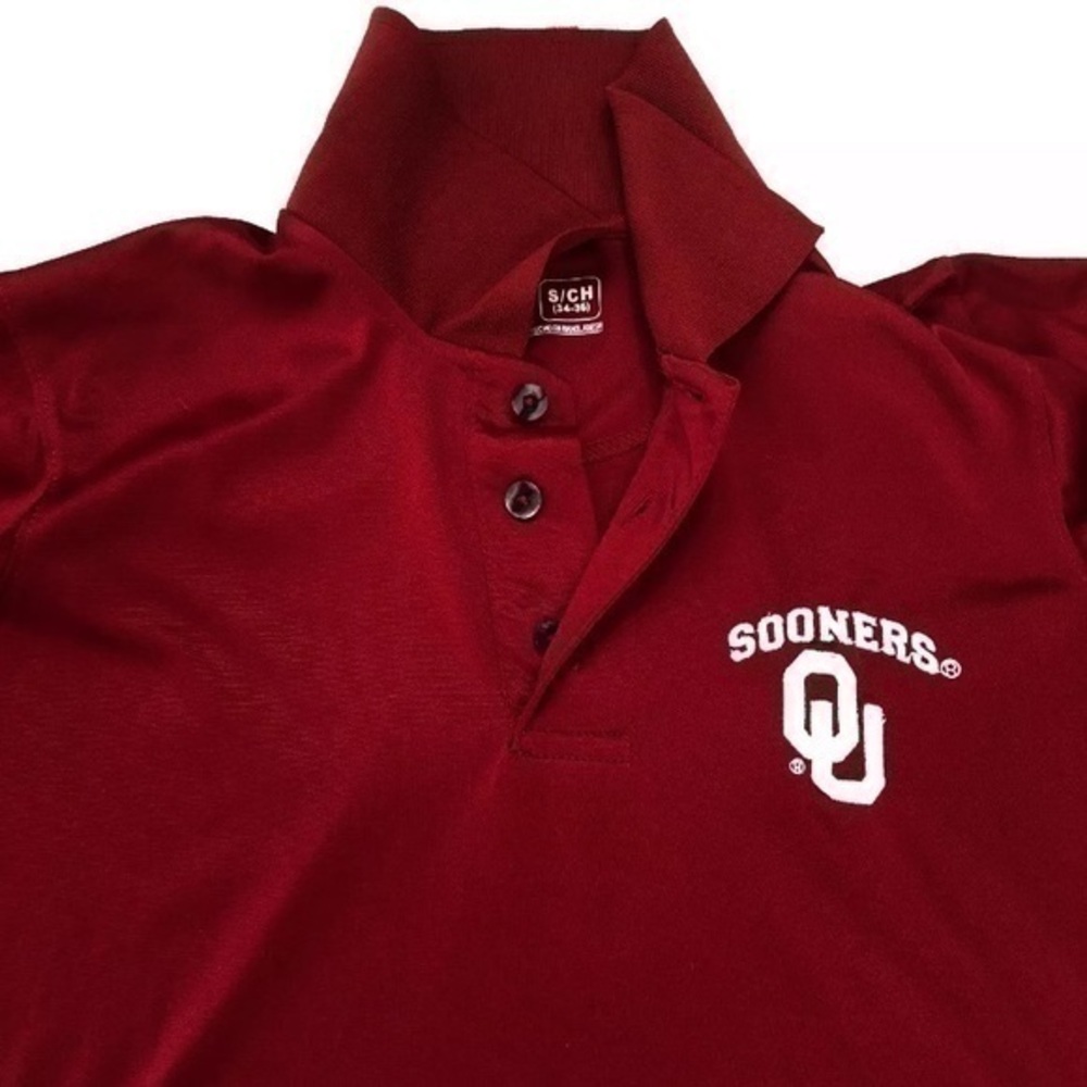 Russell Short Sleeve OU Sooners Polo Shirt Small